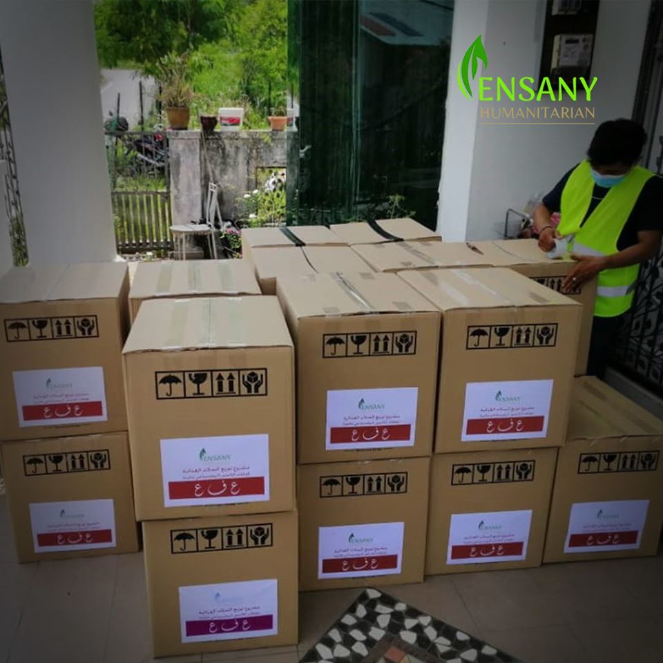 distributed food baskets around Ampang