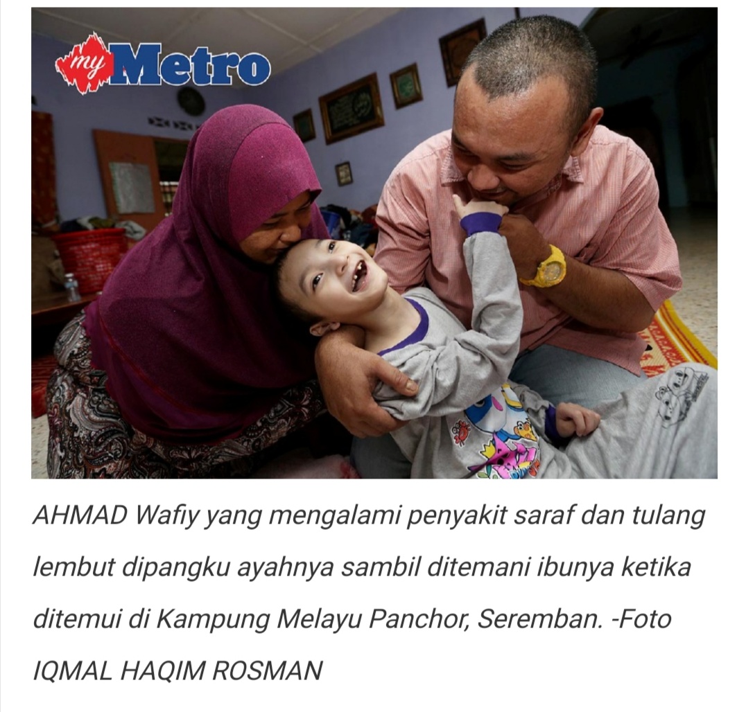 Emergency Support For Ahmad Wafiy Who Suffers From Morquio Syndrom