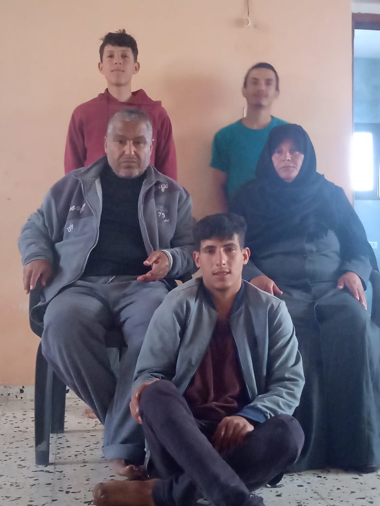 A family from Gaza need help to pay rent and secure education for their son