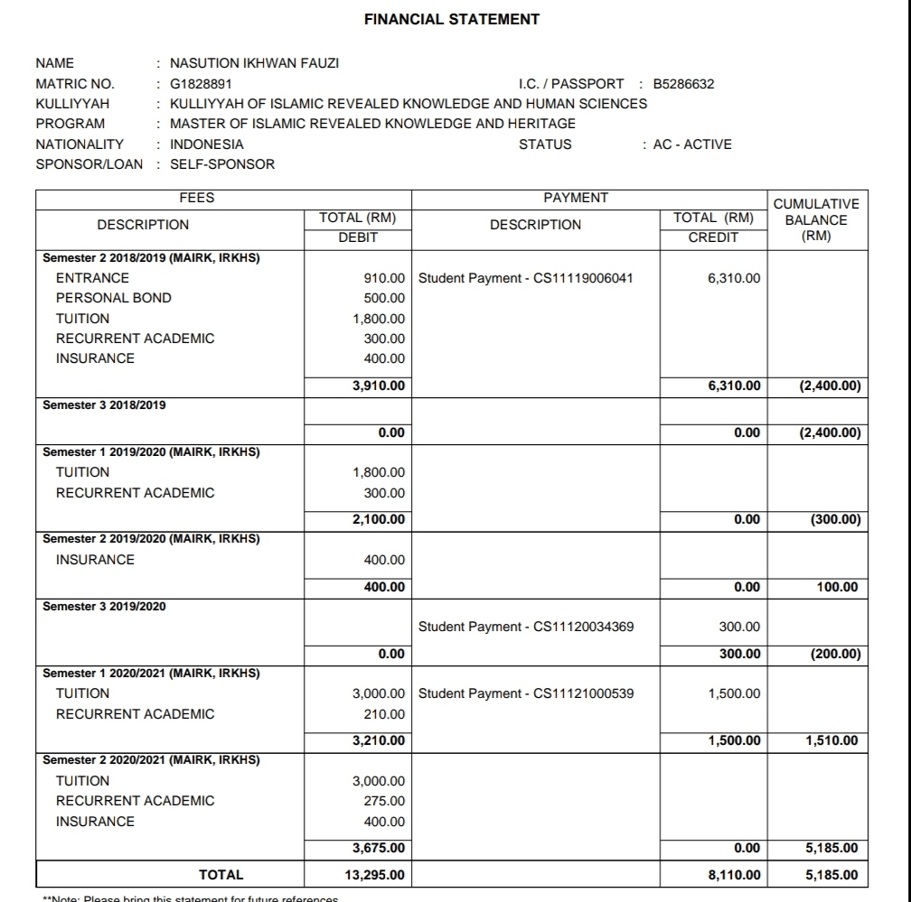 Need Financial Support for Student