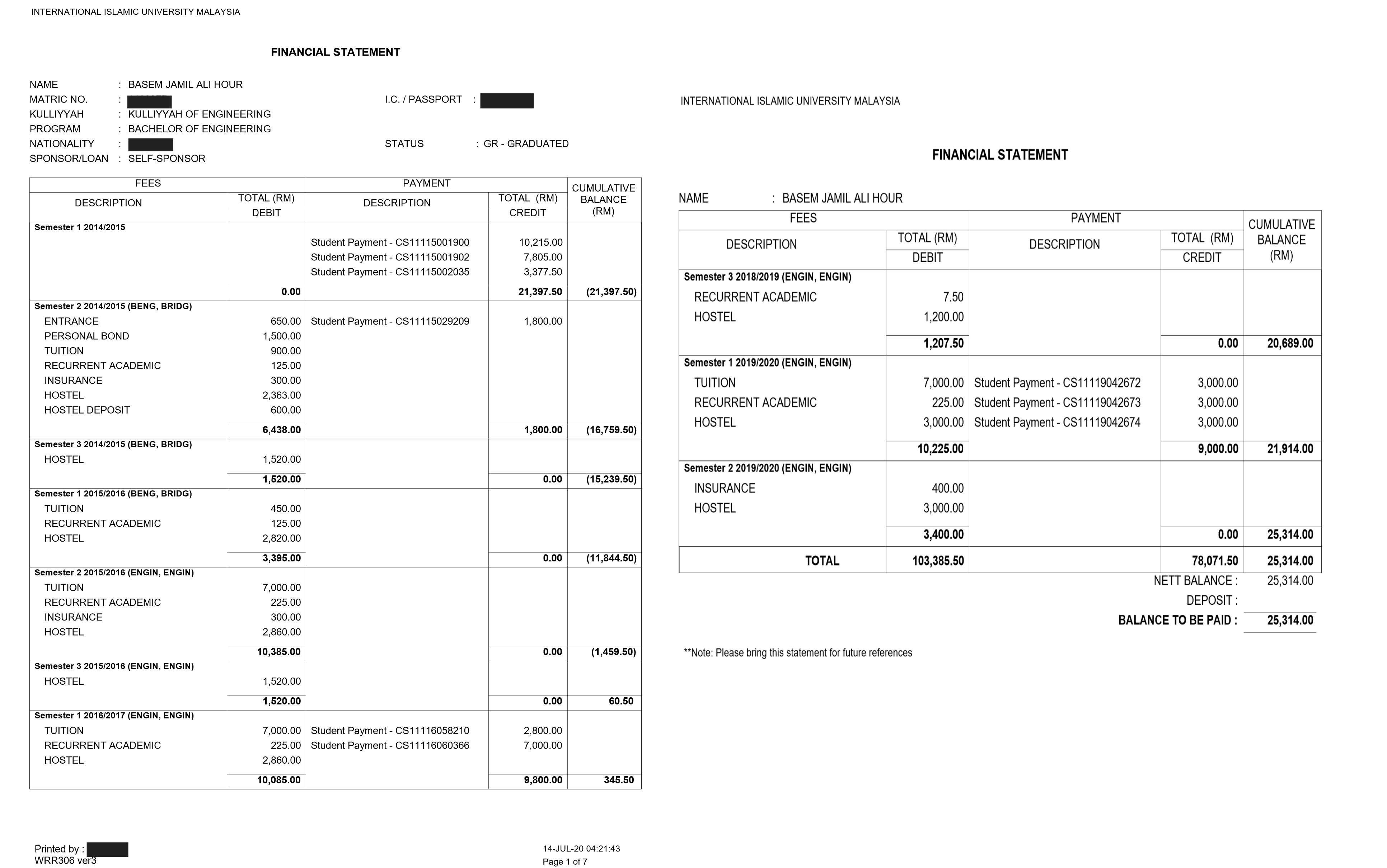 requesting financial help to get my cerificate