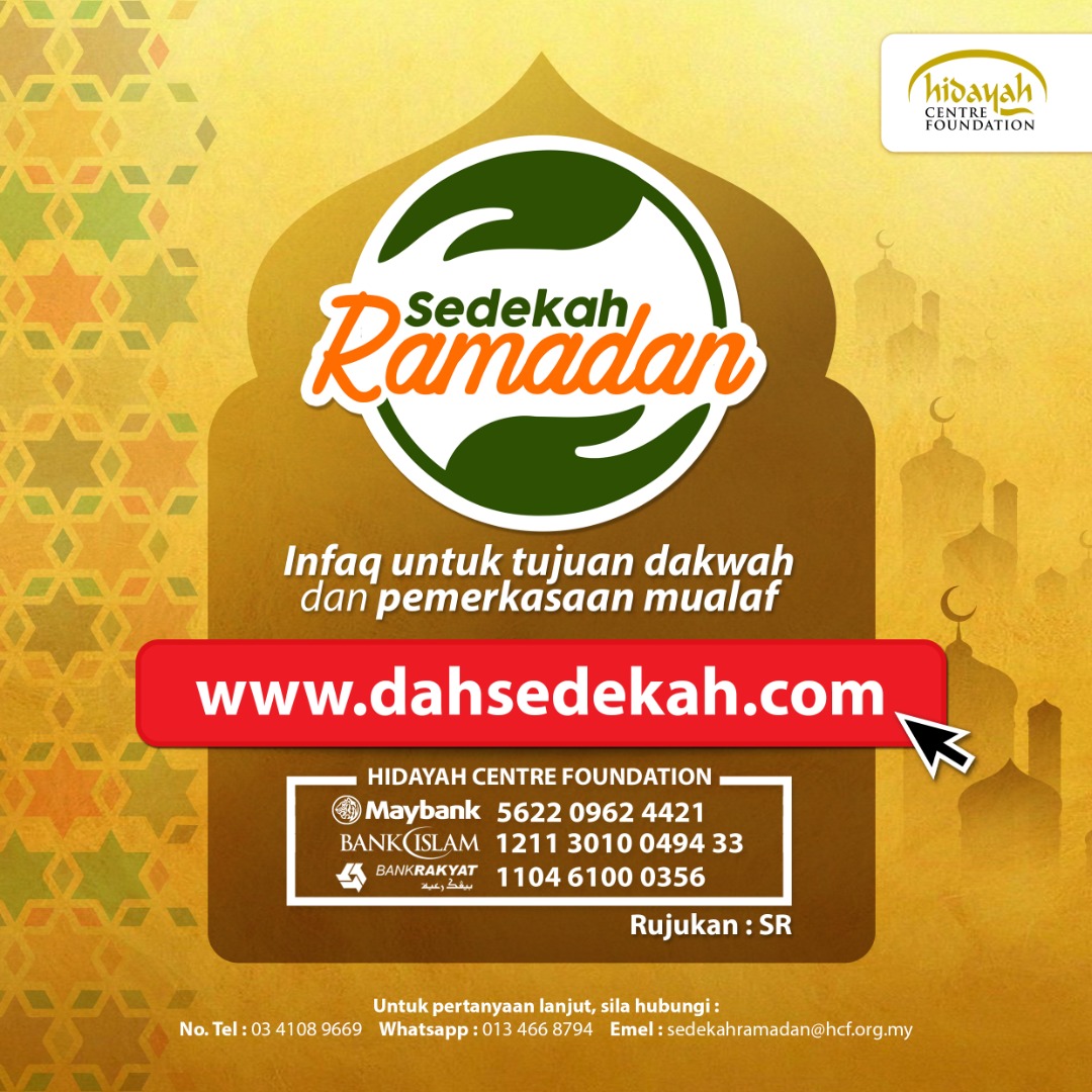 Sedekah Ramadan : Sponsorship for Da'wah activities and empowerment for new reverts