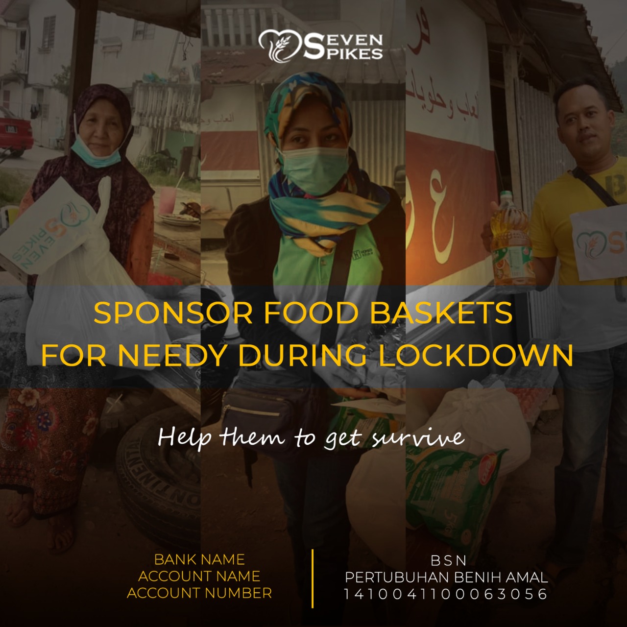 sponsor Food baskets for needy during Lockdown
