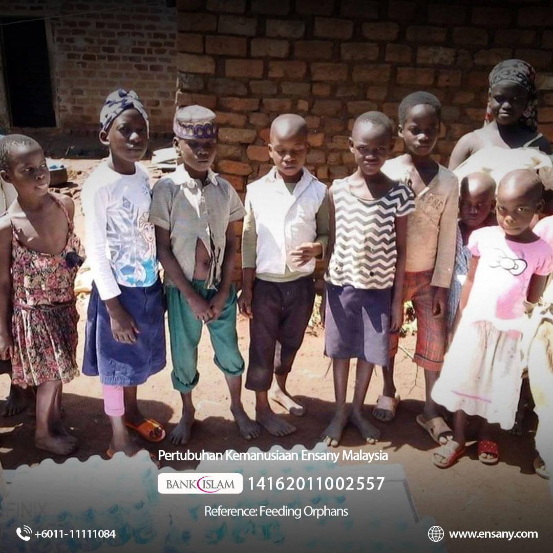 Feeding the orphans in the holy month of Ramadan