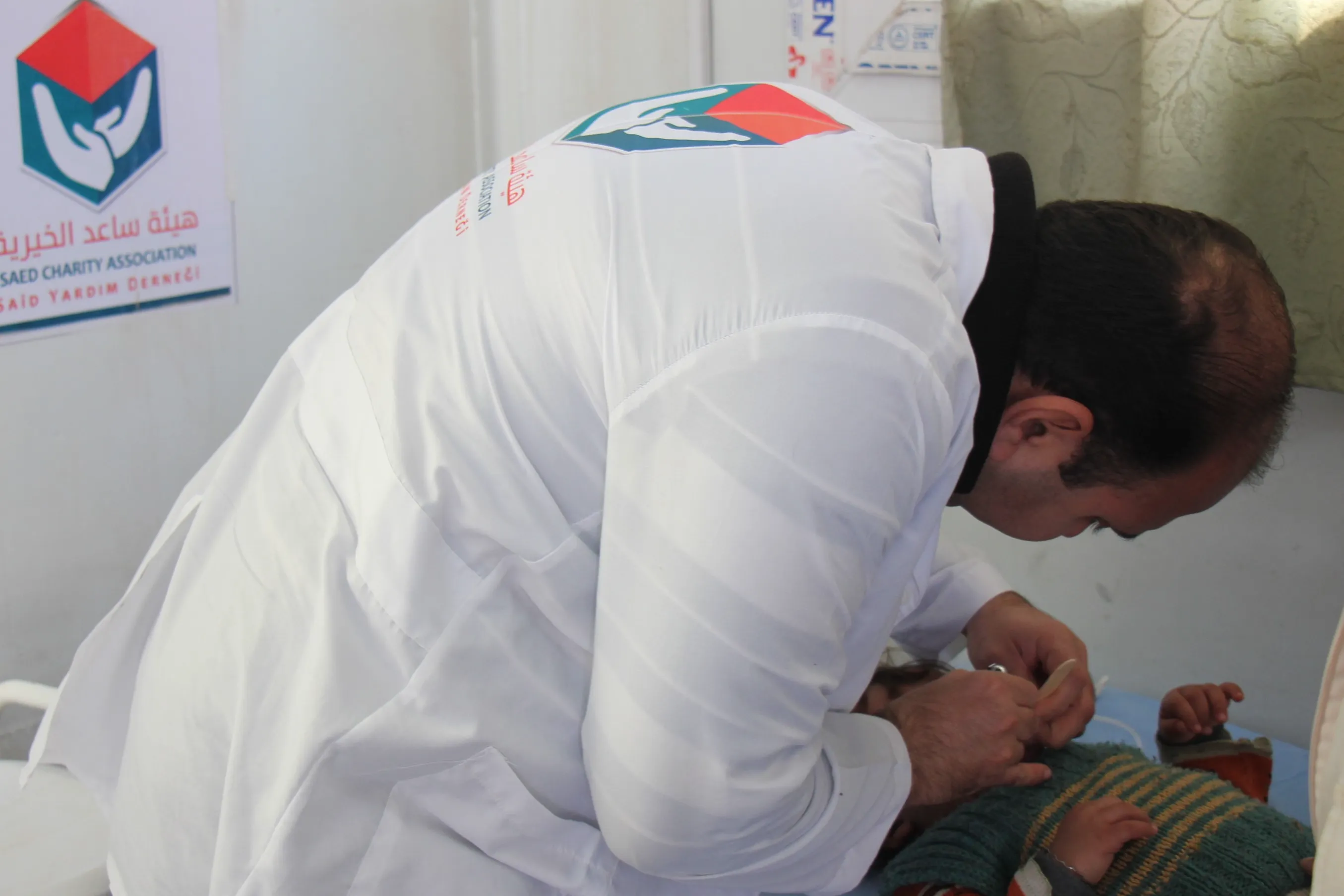 Operating mobile clinics to provide medical services and health care to the displaced who are not served by medical services